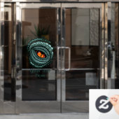 Urauge Reptilien-Räuber Fensteraufkleber (Büro Tür)