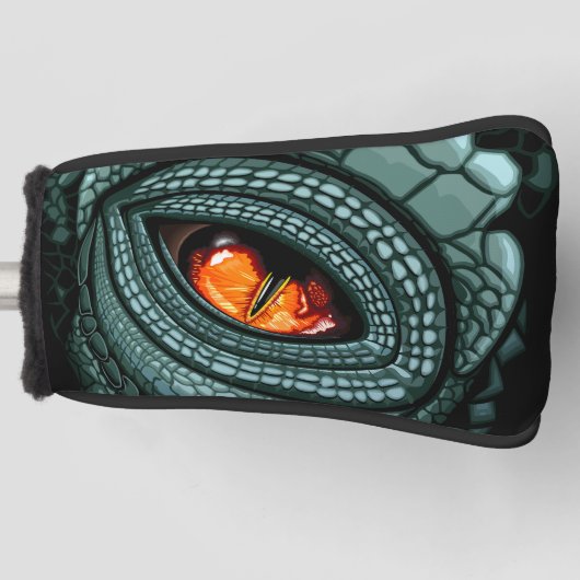 Urauge Reptilien-Räuber Golf Headcover (Vorderseite)