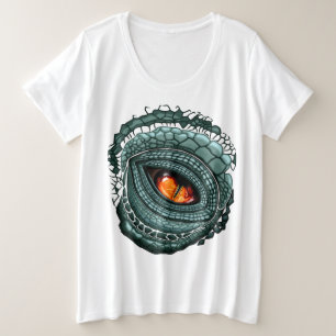 Urauge Reptilien-Räuber Große Größe T-Shirt