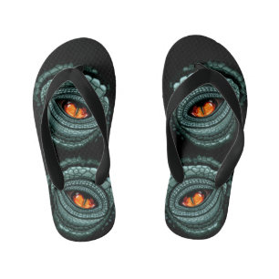 Urauge Reptilien-Räuber Kinderbadesandalen