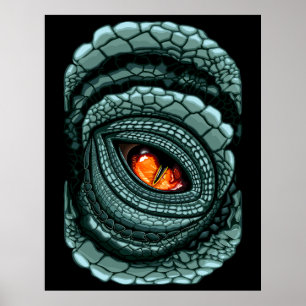 Urauge Reptilien-Räuber Poster