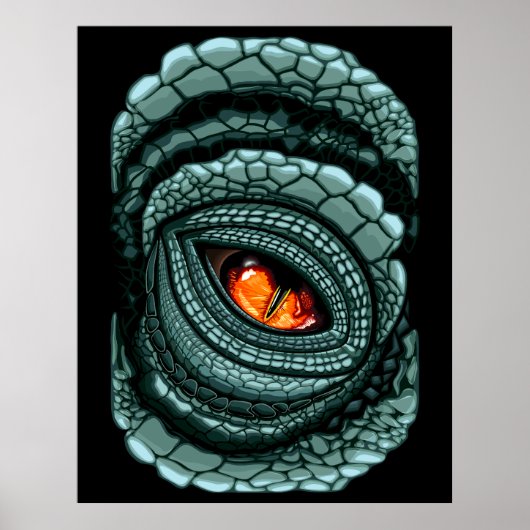 Urauge Reptilien-Räuber Poster (Vorne)