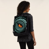 Urauge Reptilien-Räuber Rucksack (Ausgewaschen)