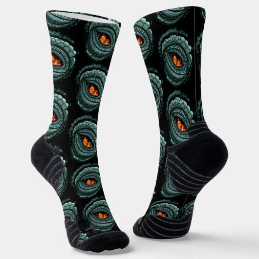 Urauge Reptilien-Räuber Socken (Gewinkelt)
