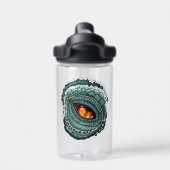 Urauge Reptilien-Räuber Trinkflasche (Rückseite)
