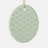 URAYANAGI 140 Seigaiha Waves - Energetic Ver. Keramik Ornament (Rechts)