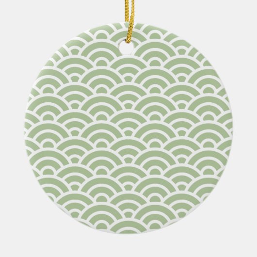 URAYANAGI 140 Seigaiha Waves - Energetic Ver. Keramik Ornament (Vorne)