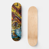 Urba Graffiti Wall Art Skateboard (Vorderseite)