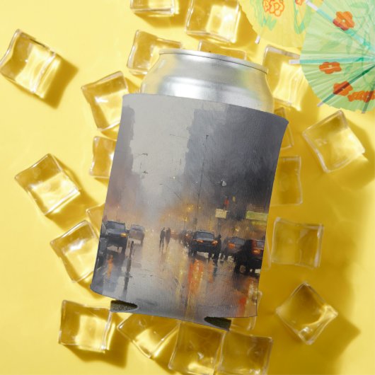 Urban Abend Rain Szene Dosenkühler (In Situ Sommer)