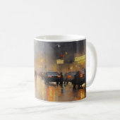 Urban Abend Rain Szene Kaffeetasse (VorderseiteRechts)