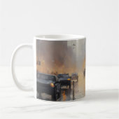 Urban Abend Rain Szene Kaffeetasse (Links)