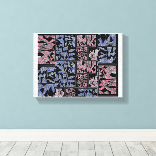 Urban Abstract Harmony Canvas Leinwanddruck (Insitu (Holzboden))