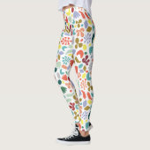 Urban Abstrakt Bio Formen Muster Leggings (Links)