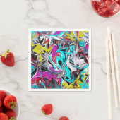 Urban abstrakt Graffiti Party Serviette (Beispiel)