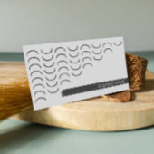 Urban abstrakt Schwarz-Weiß-Maskuline Visitenkarte