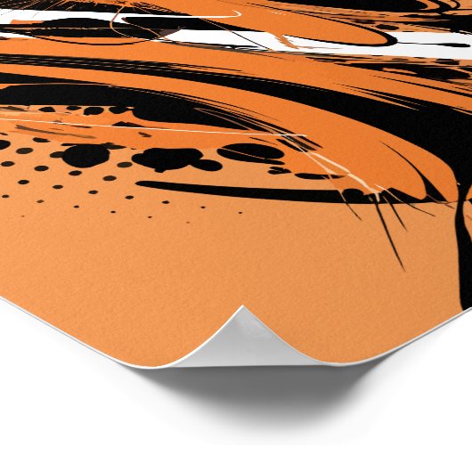 Urban Abstrakt Splash Poster (Ecke)