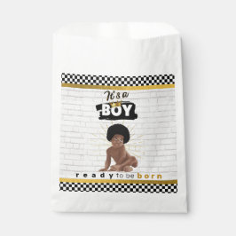 Urban Afro Baby Boy| Retro Hip Hop Baby Dusche Geschenktütchen