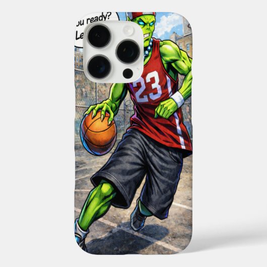 Urban Alien Basketball Player - Comic Style Art Case-Mate iPhone Hülle (Rückseite)