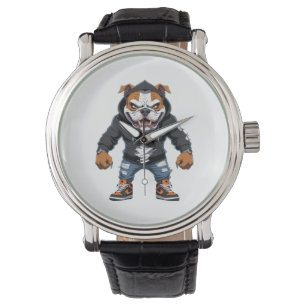 Urban Alpha Bulldog - Street Style Mascot Armbanduhr