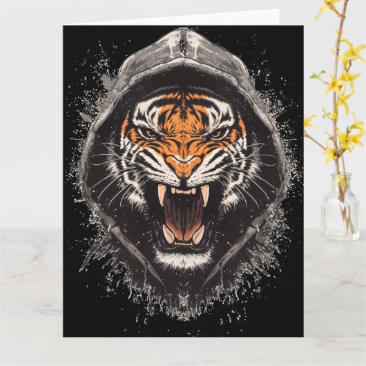 Urban Alpha Tiger Karte (Gelbe Blume)