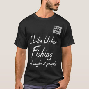 Urban Angler Life Scooter Lustige Angelgeschenke T-Shirt