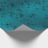 Urban Aquamarin Aquatic Black Elegante Grillsequen Geschenkpapier (Ecke)