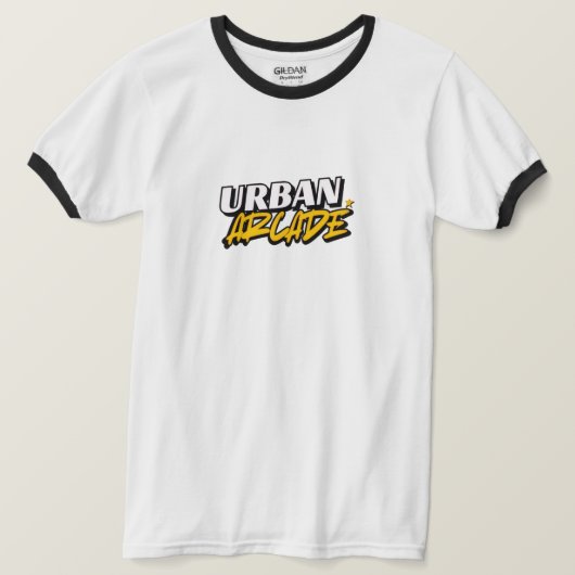 Urban Arcade Klassischer Arcade-Stil T-Shirt (Design vorne)