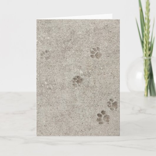 Urban Archaeology, Pawprint #2 Blank Greeting Card Karte (Vorderseite)
