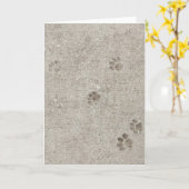 Urban Archaeology, Pawprint #2 Blank Greeting Card Karte (Gelbe Blume)