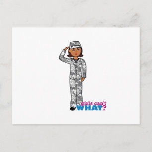 Urban Army Girl Postkarte