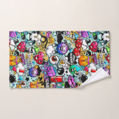 Urban Art Graffiti Badhandtuch Set (Handtuch)
