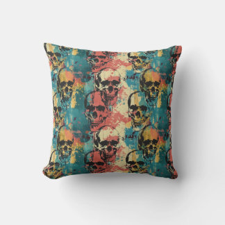 Urban Art Skull Pillow Design A45 Kissen