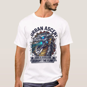 Urban Ascent Code ist Rebellion Cybernetic Dragon  T-Shirt
