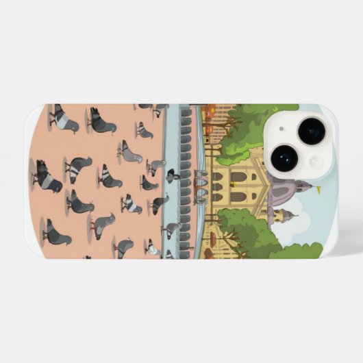 Urban Aviary iPhone Hülle (Rückseite (Horizontal))