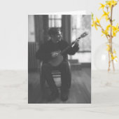 Urban Banjo-Spieler Karte (Gelbe Blume)