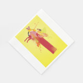 Urban Banner Red Yellow Napkins Serviette (Ecke)
