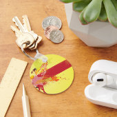 Urban Banner Roter Gelber Schlüsselanhänger