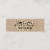 Urban Barber Mini Visitenkarte (Rückseite)