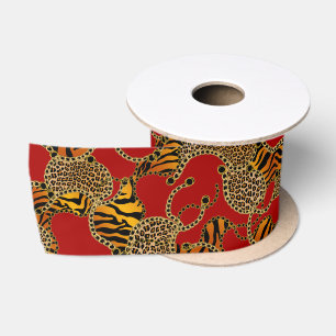 Urban Barock Goldketten Tierprint Satinband