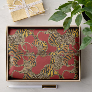 Urban Barock Goldketten Tierprint Seidenpapier