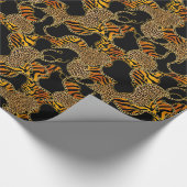 Urban Baroque Gold Chains Animal Print Geschenkpapier (Ecke)