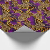 Urban Baroque Gold Chains Animal Print Geschenkpapier (Ecke)