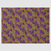 Urban Baroque Gold Chains Animal Print Seidenpapier (Vorderseite)