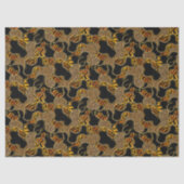 Urban Baroque Gold Chains Animal Print Seidenpapier (Vorderseite)