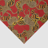 Urban Baroque Gold Chains Animal Print Seidenpapier (Detail)