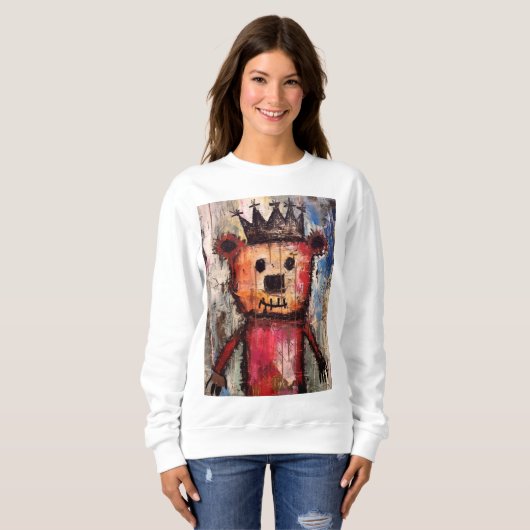 Urban Bear King GRAFFITI Sweatshirt (Vorne ganz)