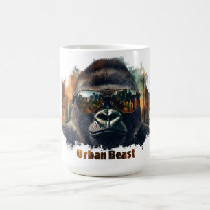 Urban Beast Gorilla mit Sonnenbrille Kaffeetasse