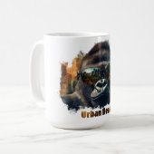 Urban Beast Gorilla mit Sonnenbrille Kaffeetasse (Vorderseite Links)