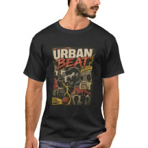 URBAN BEAT "No Hype" Vintage Hip-Hop Grafik T-Shir