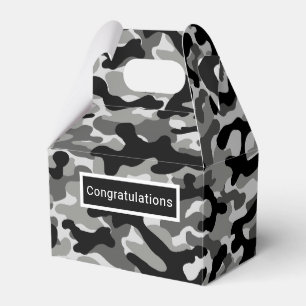 Urban Black Gray Camo Geschenkschachtel